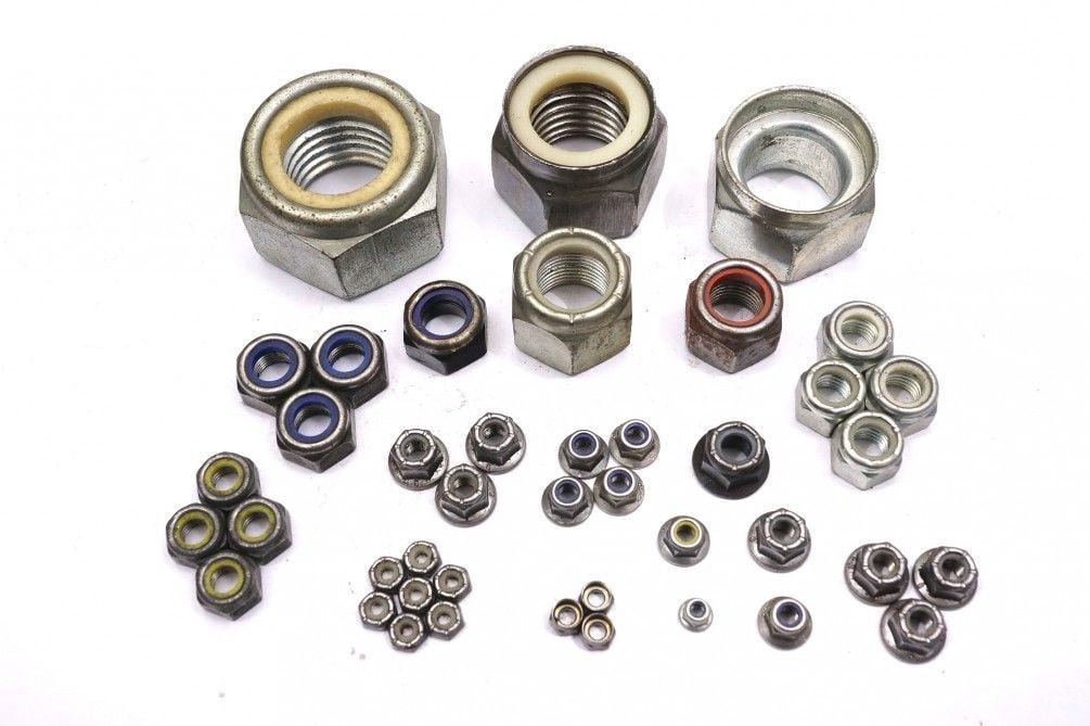 Hex, flange, weld, and cap nuts produced on GoldPlus nut former machines